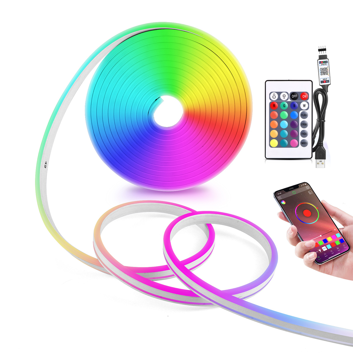 Home Decor Free App - شريط إضاءة LED نيون USB RGB