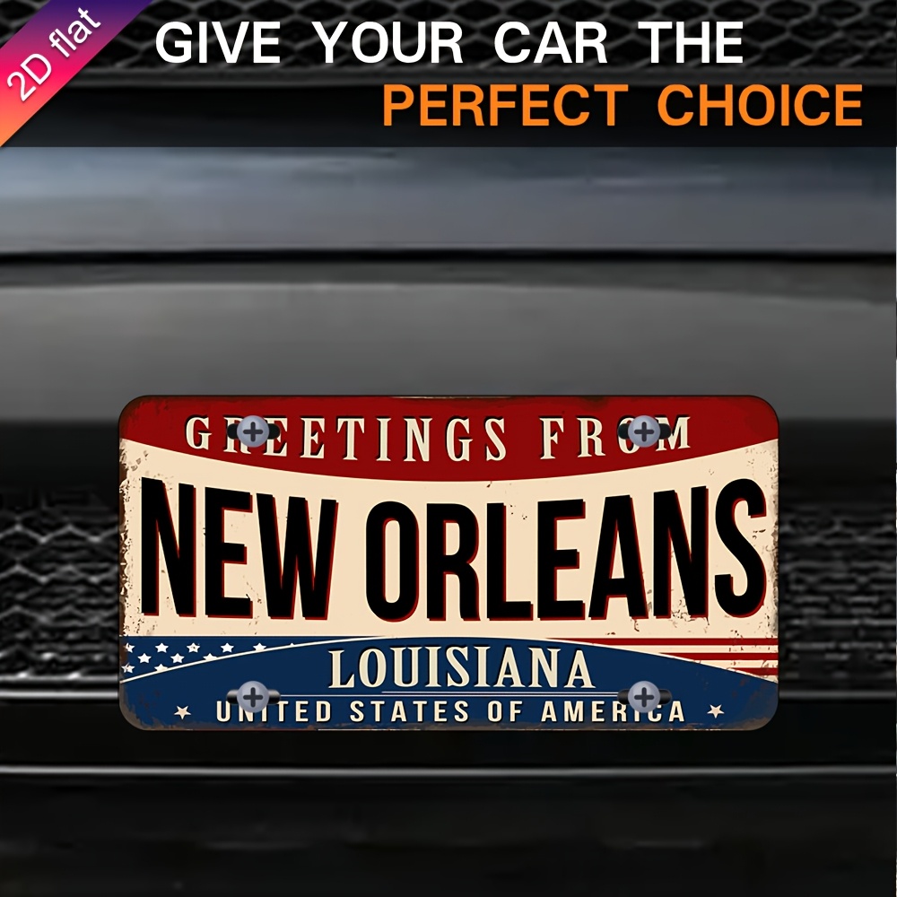 Home Decor New Orleans - ديكور حائط لوحة ترخيص من الألومنيوم