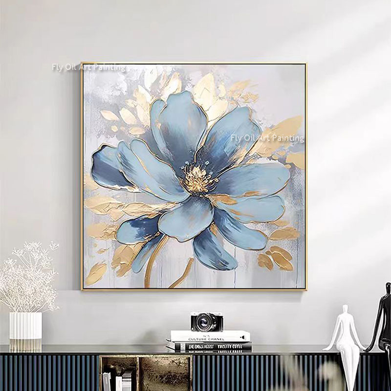 لوحة زيتية سميكة مرسومة يدويًا - مراجعة Home Decor Color Palettes وسعره