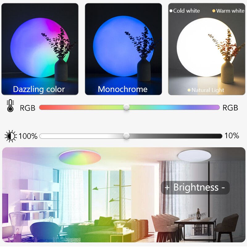 مصباح سقف ذكي RGB CCT من Marpo - مراجعة Home Decor Free App وسعره