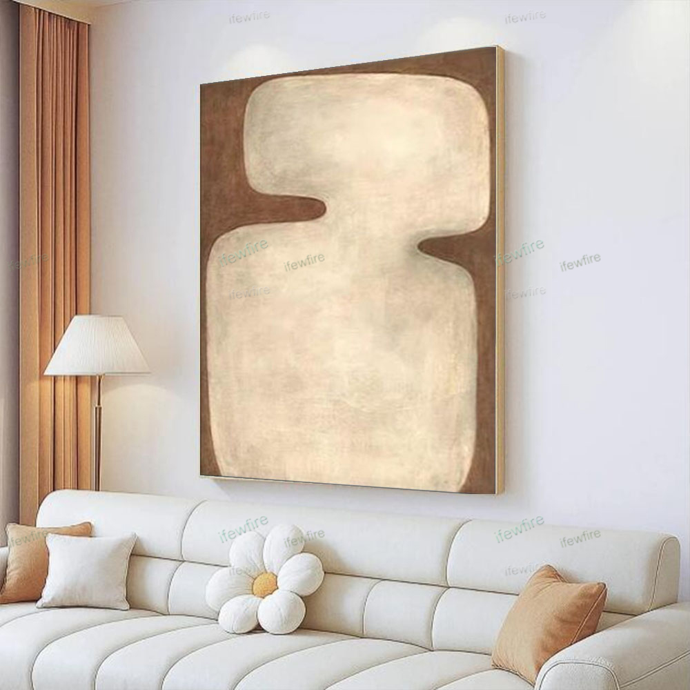 لوحة زيتية تجريدية مرسومة يدوي - مراجعة Home Decor Color Palettes وسعره