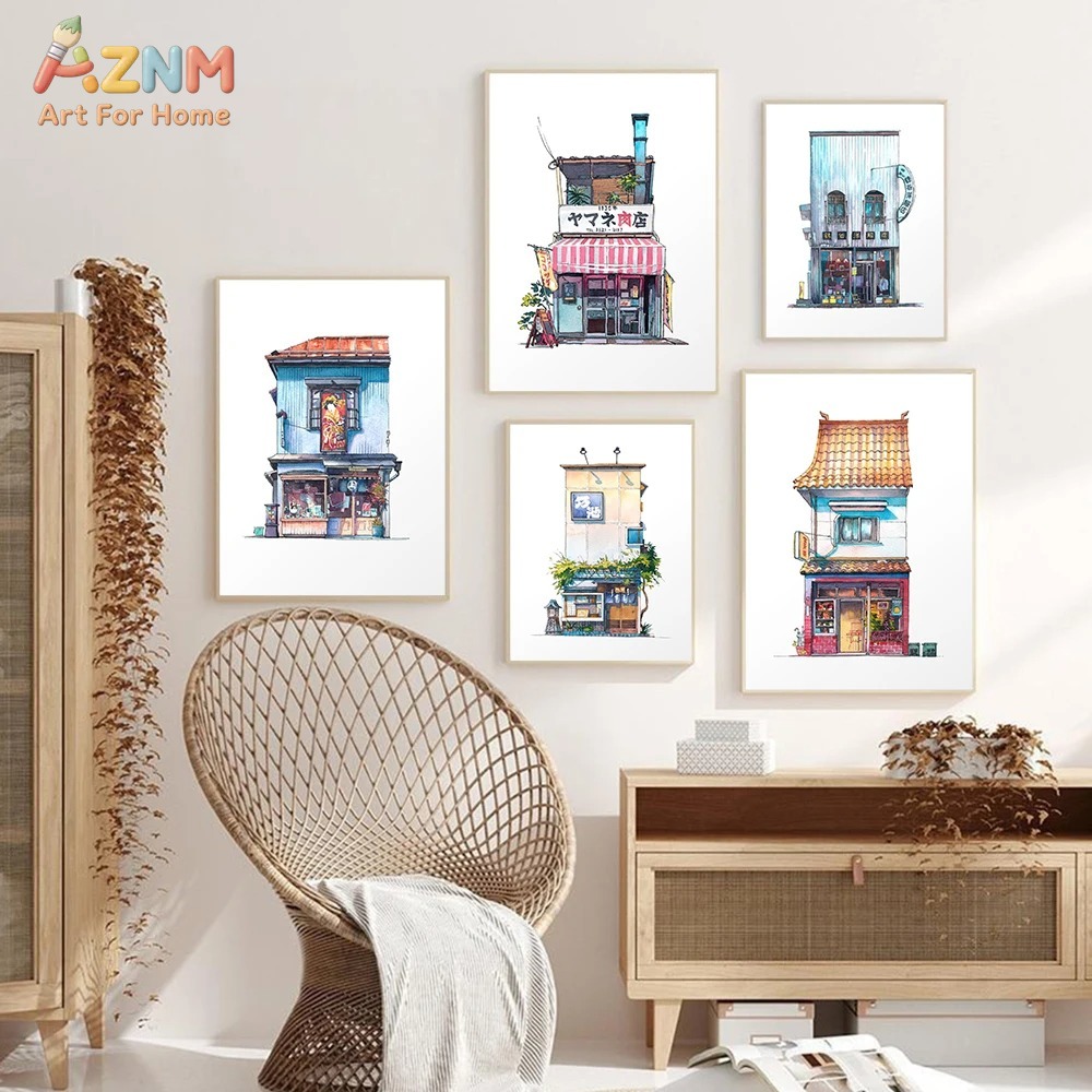 لوحة فنية يابانية على قماش كان - مراجعة Home Decor Shop وسعره
