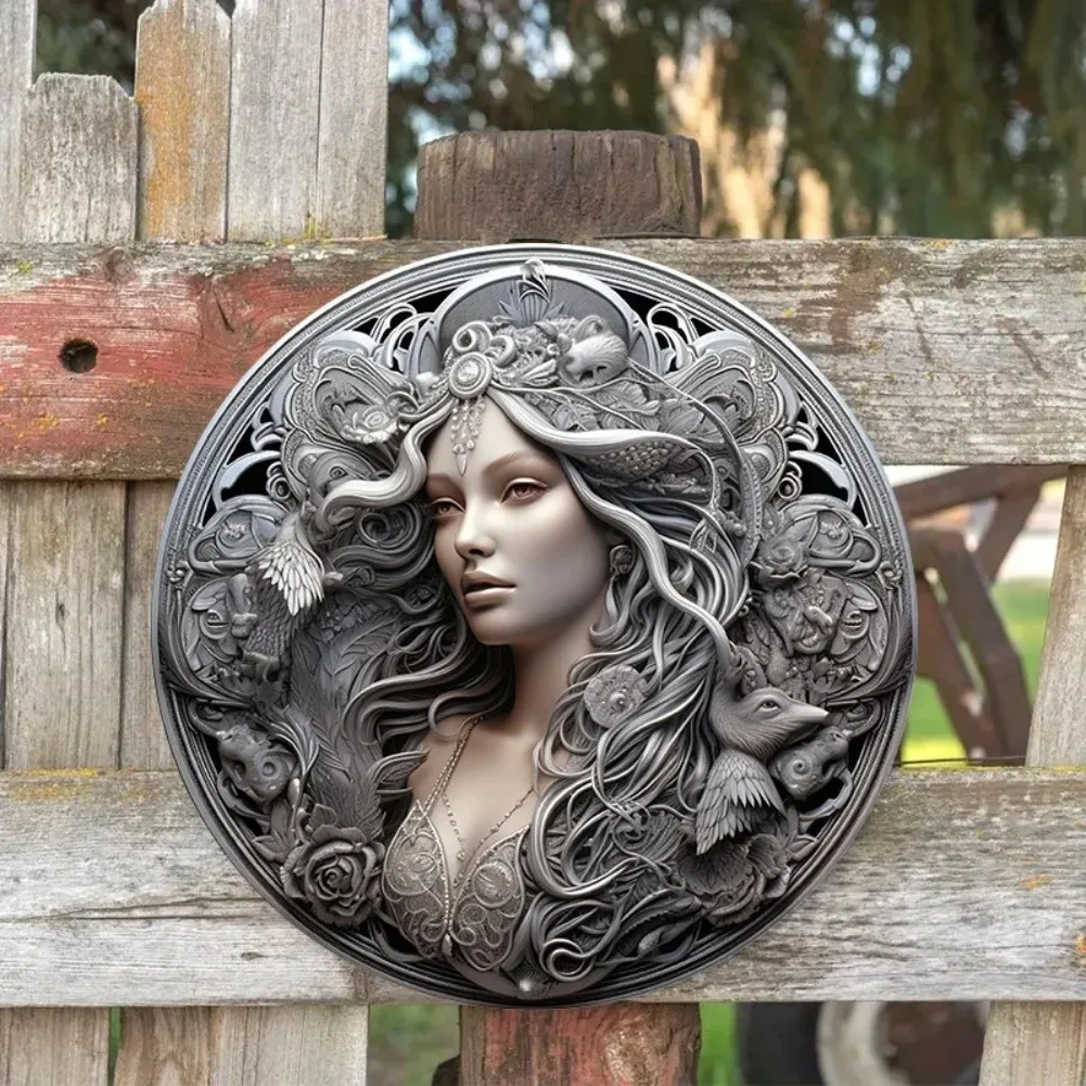 علامة ألومنيوم معدنية مستديرة  - مراجعة Home Decor Shop وسعره