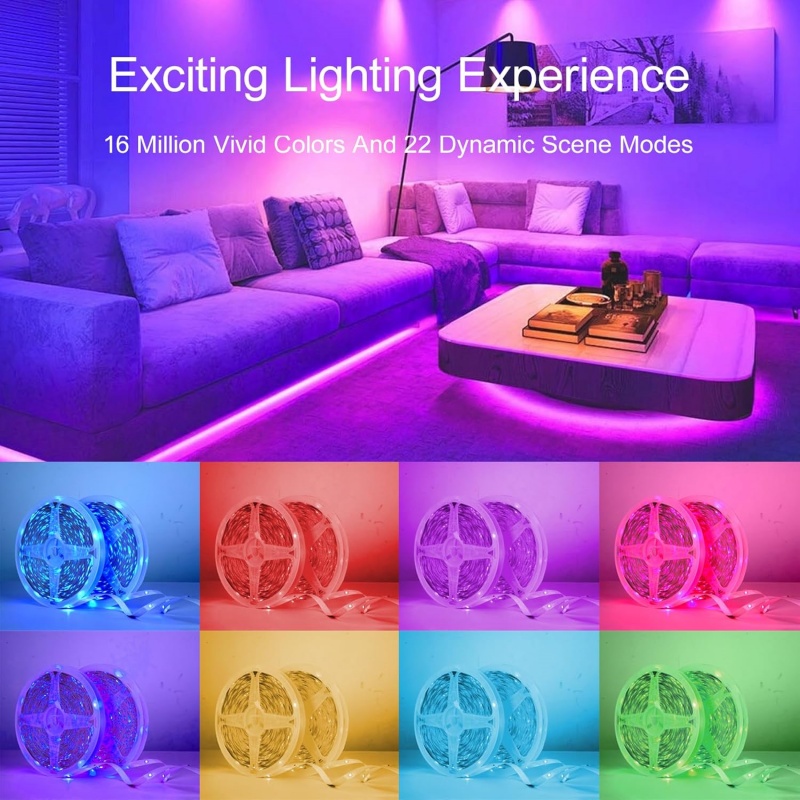 شريط إضاءة LED RGB بطول 1-20 م - مراجعة Home Decor Free App وسعره