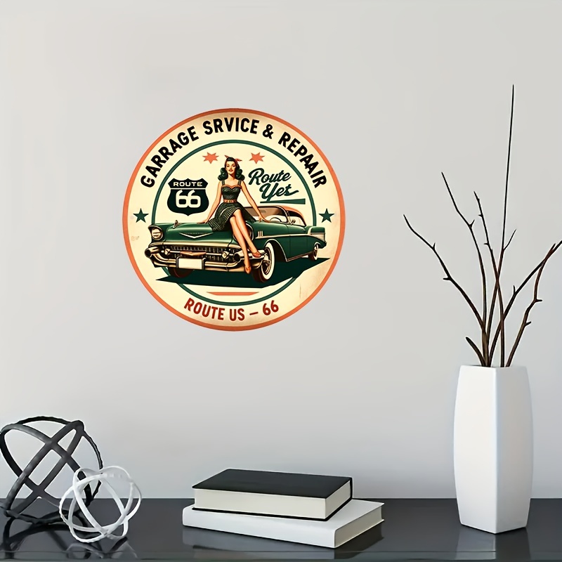 لافتة ألمنيوم دائرية بتصميم كل - مراجعة Home Decor Shop وسعره