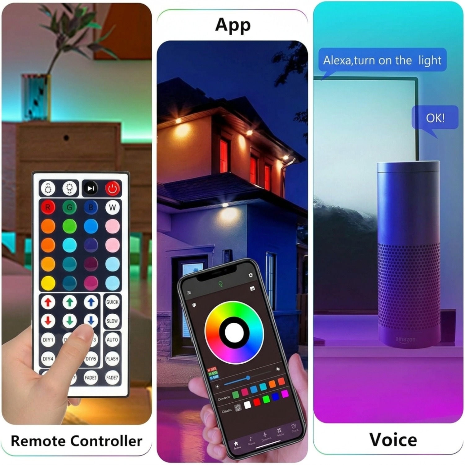 شريط إضاءة LED RGB بطول 10م و2 - مراجعة Home Decor Free App وسعره