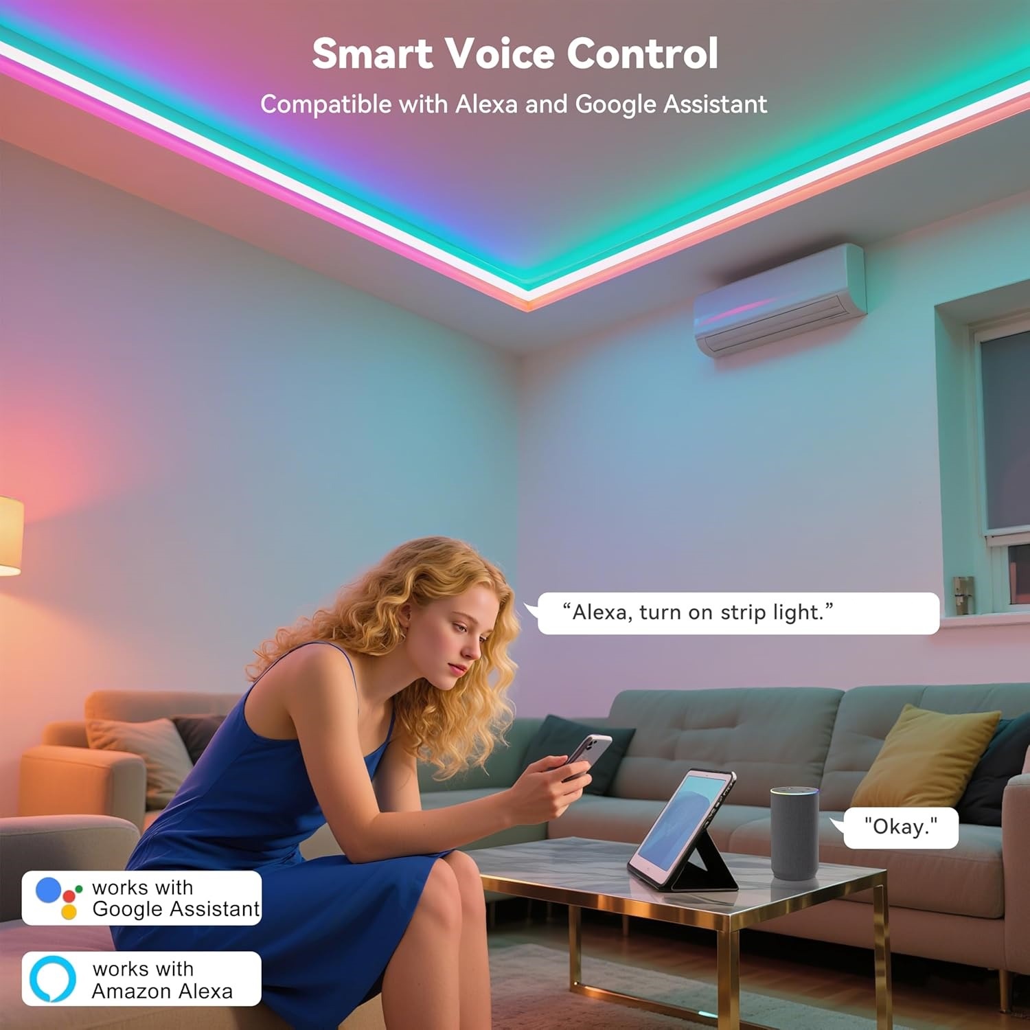شريط إضاءة LED RGB بطول 10م و2 - مراجعة Home Decor Free App وسعره