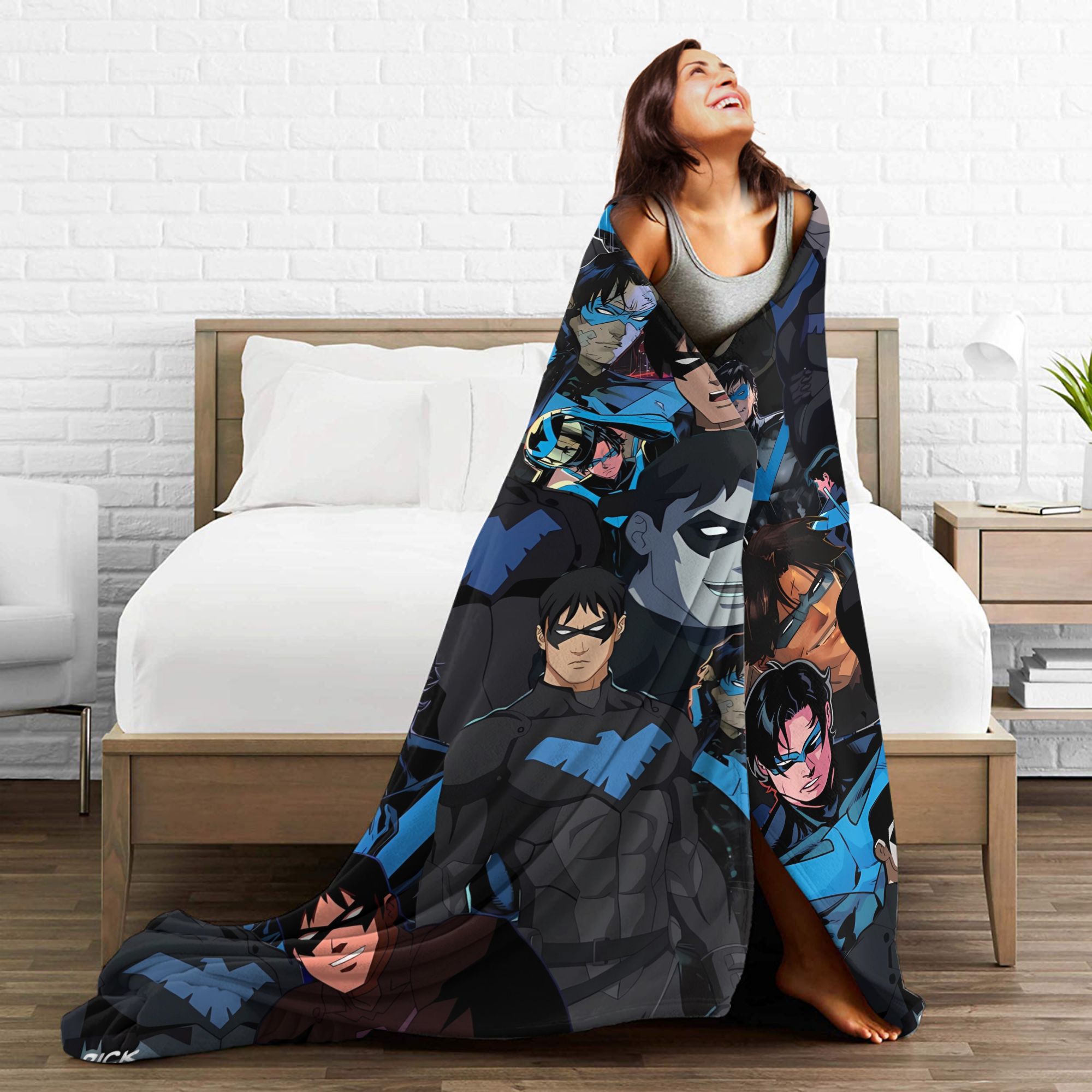 ديكس nightwing غرايسون بطانية  - مراجعة Home Decor Fallout 4 وسعره