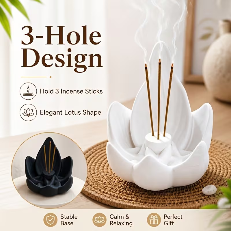 مبخرة زهرة اللوتس على الطراز ا - مراجعة Incense Stick Holder وسعره