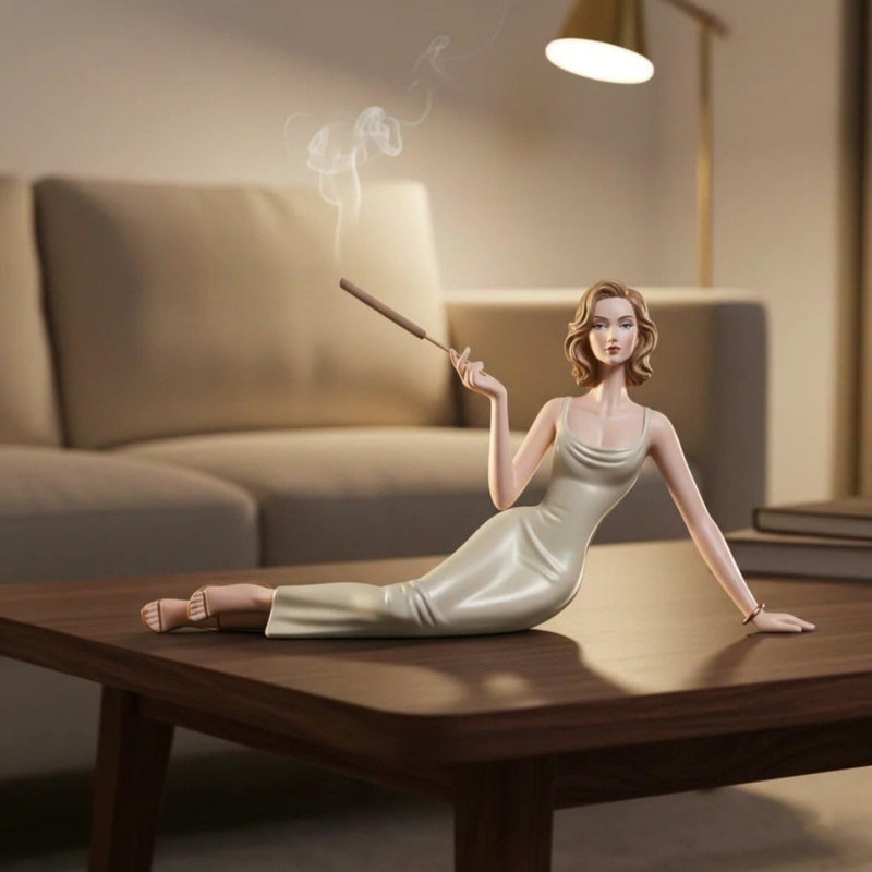 حامل بخور على شكل تمثال سيدة أ - مراجعة Incense Stick Holder وسعره