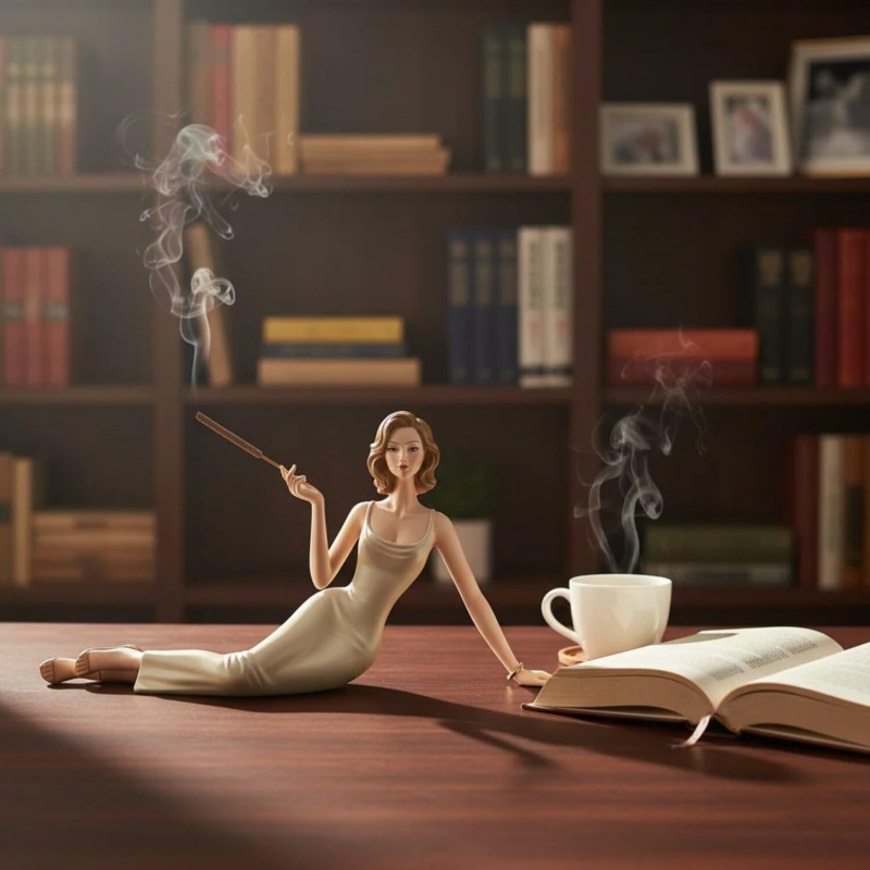 حامل بخور على شكل تمثال سيدة أ - مراجعة Incense Stick Holder وسعره