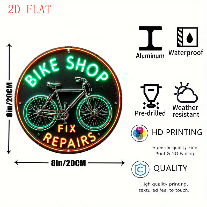 لافتة متجر دراجات نيون ريترو م - مراجعة Home Decor Shop وسعره
