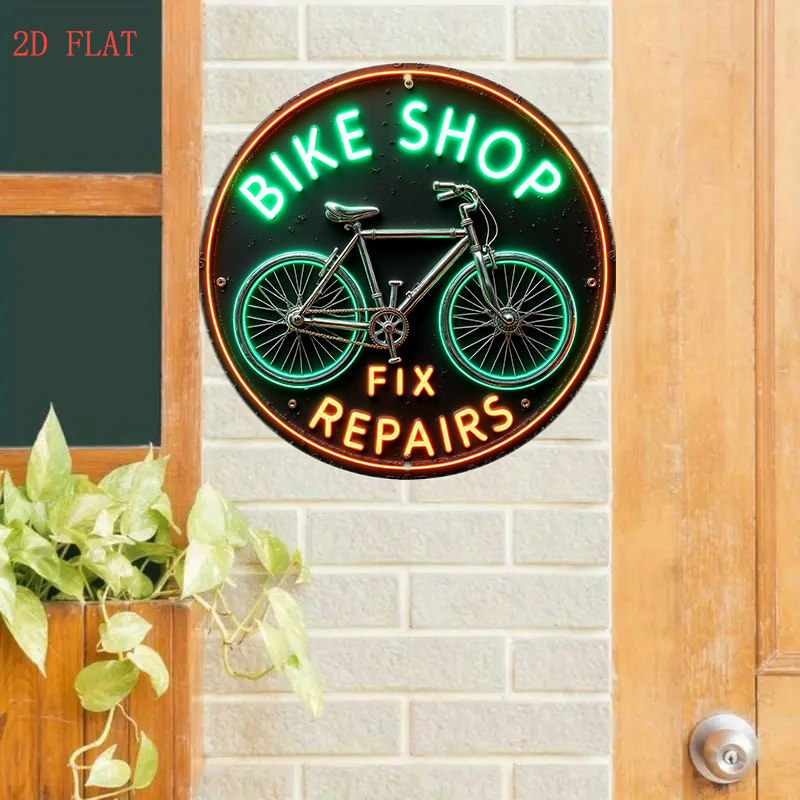 لافتة متجر دراجات نيون ريترو م - مراجعة Home Decor Shop وسعره