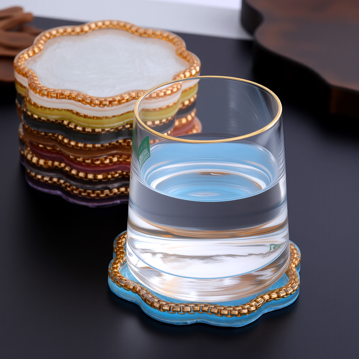 لوحة ألوان راتنجية بلون الذهب  - مراجعة Home Decor Color Palettes وسعره